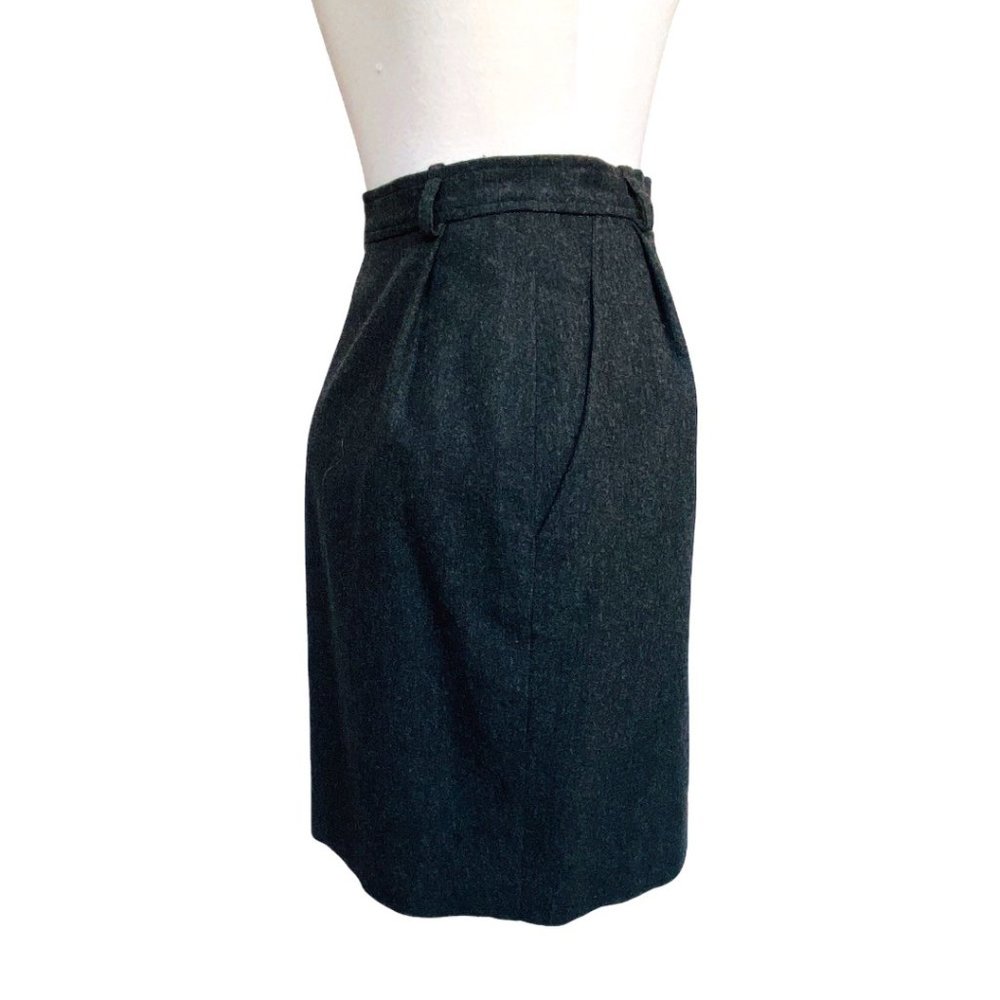 Yves Saint Laurent Rive Gauche Pencil Skirt YSL Vintage 70s 34 Made in France - Picture 12 of 15